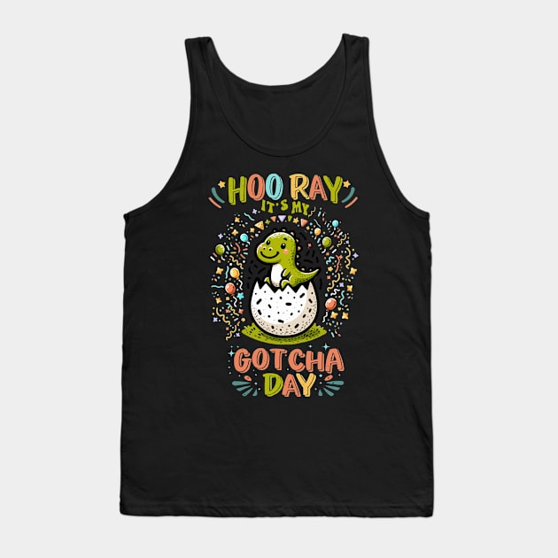 Hooray It's My Gotcha Day Unicorn Girls Boys Kids Toddlers Tank Top by AimArtStudio